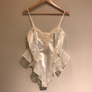 Vintage Victoria's Secret Lingerie Body Suit Bride